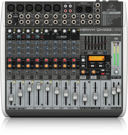 Xenyx QX1222USB Behringer Mezclador premium