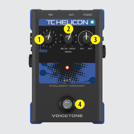 Procesadores de voz VOICETONE H1 TC Helicon