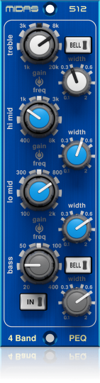 Efectos y procesadores de seal PARAMETRIC EQUALISER 512 V2 Midas